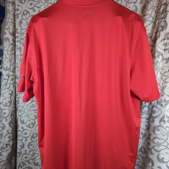 Callaway Golf Shirt - Men's Size XL - Red - Opti-Dri Golf - Polo - Short Sleeve - Picture 3 of 9